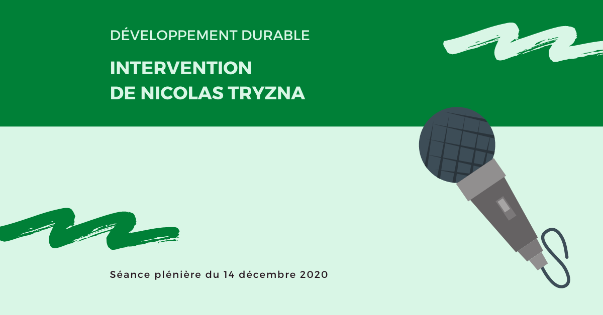 Rapport sur la situation en matière de développement durable : discours de Nicolas Tryzna